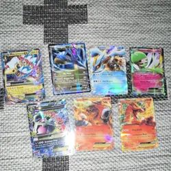 Pokemon TCG Holo EX Card Lot 8 Cards - Charizard, Entei, Tyranitar, Kyurem - Image 1