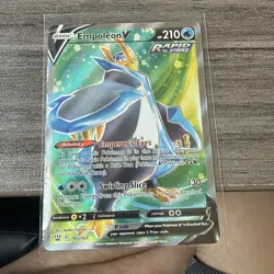 Pokemon TCG Empoleon V Full Art Holo Ultra Rare NM Battle Styles 145/163 Card - Image 1