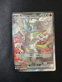 Pokemon TCG Reshiram EX White Flare Card 166/086 - Image 1