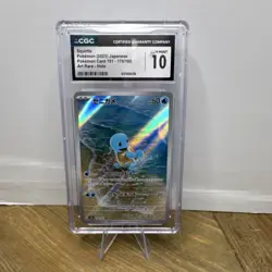 Pokemon Squirtle 170/165 Sv2a Card 151 Art Rare Holo CGC 10 Japanese - Image 1