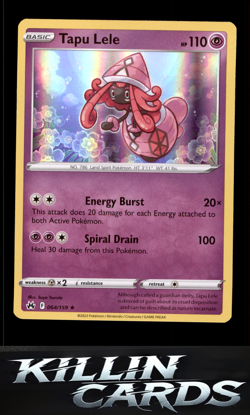 Tapu Lele 064/159 Pokemon Holo Rare Crown Zenith Card NM - Image 1