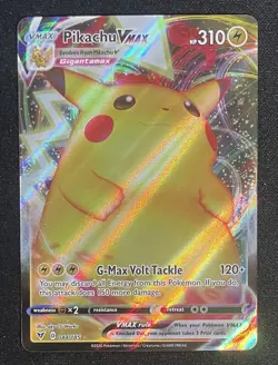 Pokemon Card TCG - Pikachu VMAX 044/185 Ultra Rare Vivid Voltage Near Mint - Image 1