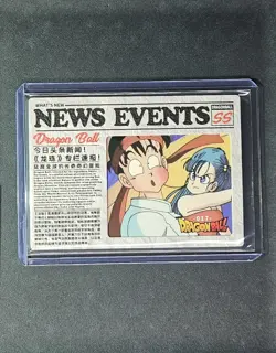 Dragon Ball Goku & Bulma News Events Frame Design (SS) Card - Image 1