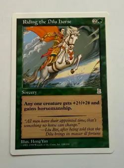 MTG-(Magic The Gathering) Portal Three K-Riding the Dilu Horse-NM-Free Shipping! - Image 1