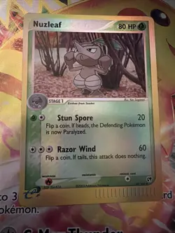 Pokemon Card - Nuzleaf Sandstorm 49/100 Uncommon Reverse Holo - Image 2
