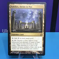 Nykthos, Shrine to Nyx 223 Theros Rare Legendary Land Regular Magic MTG - Image 1