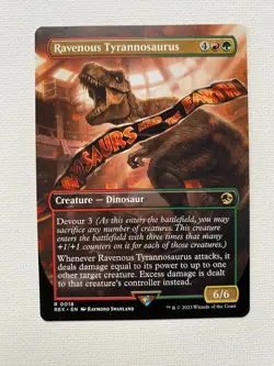 MTG Ravenous Tyrannosaurus 18 | NM | Universes Beyond: Jurassic World - Image 1