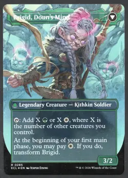 MTG Brigid, Clachan's Heart (Borderless) Lorwyn Eclipsed Foil #285 NM/M - Image 2