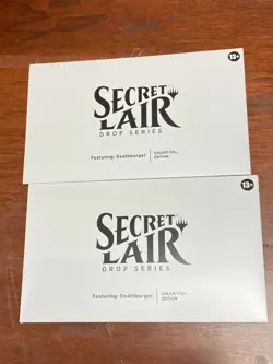 2X Magic The Gathering Secret Lair Featuring: Deathburger GALAXY FOIL New SEALED - Image 1