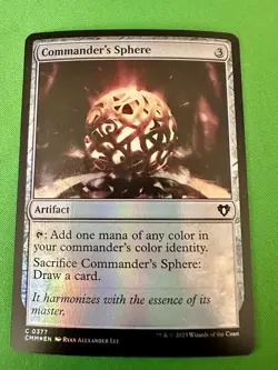 Commander's Sphere FOIL 377 - MTG CMM - M/NM Unplayed FAST2SHIP!! - Image 1