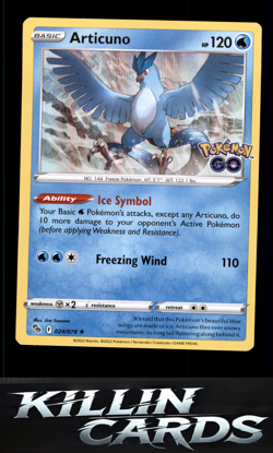 Articuno 024/078 Pokemon Holo Rare Pokemon GO Card NM - Image 1