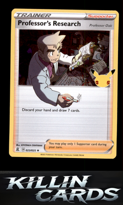 Professor's Research 023/025 Pokemon Holo Rare Celebrations Card NM - Image 1