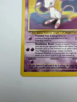 Mew #8 WOTC Black Star Promo - Pokemon TCG 2000 Vintage - Image 4