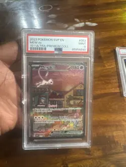 2023 POKEMON SVP EN-SV BLACK STAR PROMO 151 ULTRA-PREMIUM COLL #053 MEW EX PSA 9 - Image 1