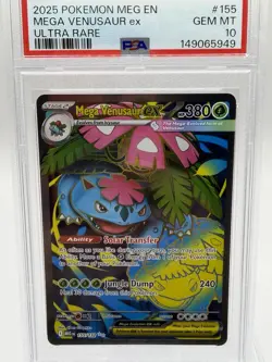 Mega Venusaur ex SIR 2025 Pokemon Mega Evolution PSA 10 Gem Mint 💎 - Image 1