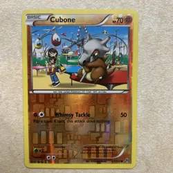 Pokemon TCG Cubone 77/162 Breakthrough Reverse Holo 2015 - Image 1
