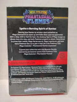 New Sealed Pokemon TCG Mega Evolution Phantasmal Flames Booster Box 6 packs - Image 2