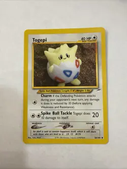 Pokemon TCG Togepi Neo Destiny 56/105 LP+ - Image 1