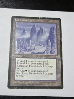 MTG Karplusan Forest 337 Rare Ice Age Hp - Image 1