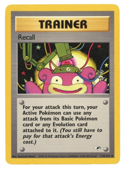 POKEMON TCG RECALL 116/132 UNCOMMON GYM HEROES - Image 1