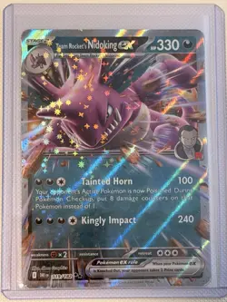 Team Rocket's Nidoking ex 119/182 SV10: Destined Rivals NM Pokemon Card TCG - Image 1