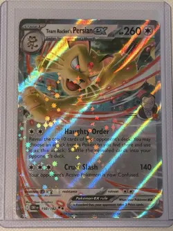 Team Rocket's Persian ex DRI 150/182 Pokemon Destined Rivals NM/M - Image 1