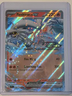 Pokemon TCG Reshiram EX 030/159 Journey Together Stamped Double Rare Holo NM - Image 1