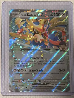 Hop's Zacian ex 111/159 Journey Together Ultra Rare Holo Pokemon Card NM - Image 1