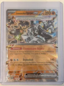 Pokemon Cornerstone Mask Ogerpon ex 112/167 TWM Twilight Masquerade NM - Image 1