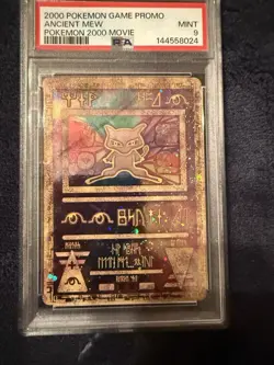 2000 POKEMON GAME MOVIE POKEMON 2000 MOVIE ANCIENT MEW WITH SWIRL - PSA 9 - Image 1