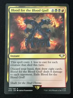 1x MTG Blood for the Blood God! - Universes Beyond: Warhammer 40,000 (40K) #108 - Image 5