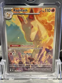 2023 Pokemon Rapidash 189/182 Scarlet & Violet 151 Secret Rare Full Art Holo🔥 - Image 3