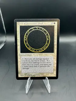 MTG MAGIC THE GATHERING BETA CIRCLE OF PROTECTION BLACK - Image 1