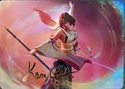 [SC] mc42 Mtg Ff Great Summoner Yuna Art Card Sign Fantasy - Image 1