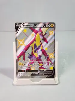 Toxtricity V SV112/SV122 Shiny Holo Rare Shining Fates: Shiny Vault Pokemon - Image 1