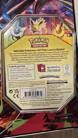 Pokemon TCG Elemental Power Tin Featuring Jolteon-GX Sealed - Image 2