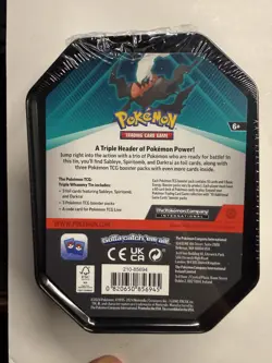 Pokemon TCG: Mighty Mysterious Darkrai Collector’s Tin - Sealed - New - Image 2