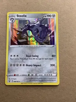 2021 Pokemon 99/163 STEELIX Holo Rare Battle Styles A-41 - Image 1