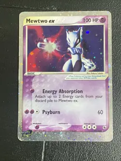 Mewtwo EX Ruby Sapphire Holo Ultra Rare 101/109 Pokemon HP Heavy Play See Photos - Image 1