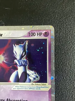 Mewtwo EX Ruby Sapphire Holo Ultra Rare 101/109 Pokemon HP Heavy Play See Photos - Image 3