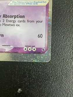 Mewtwo EX Ruby Sapphire Holo Ultra Rare 101/109 Pokemon HP Heavy Play See Photos - Image 5