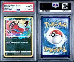 PSA 10 Yveltal 046/072 Pokemon TCG 2021 Sword & Shield Shining Fates - Image 3