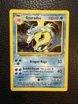Gyarados 6/102 Base Set Unlimited 1999 Holo Rare Pokemon TCG - MP - Image 1