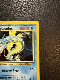 Gyarados 6/102 Base Set Unlimited 1999 Holo Rare Pokemon TCG - MP - Image 2