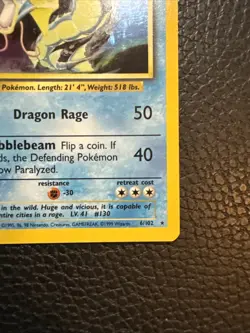 Gyarados 6/102 Base Set Unlimited 1999 Holo Rare Pokemon TCG - MP - Image 5