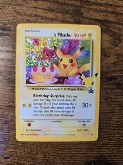 ____'s Birthday Pikachu 24 Celebrations: Classic Collection Pokemon NM FREE SHIP - Image 1