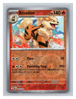 Arcanine #028/182 SV10: Destined Rivals Pokemon Trading Card TCG Nintendo 2025 - Image 1