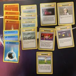 Pokemon TCG Base Set Shadowless 16 Lot Super Energy Removal Pokemon Breeder LP - Image 1