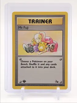 MR. FUJI 1999 POKEMON TRAINER FOSSIL 1ST EDITION UNCOMMON A 58/62 Q2045 - Image 1