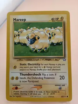 MAREEP 65/111 COMMON NEO GENESIS POKEMON UNLIMITED MP - Image 1